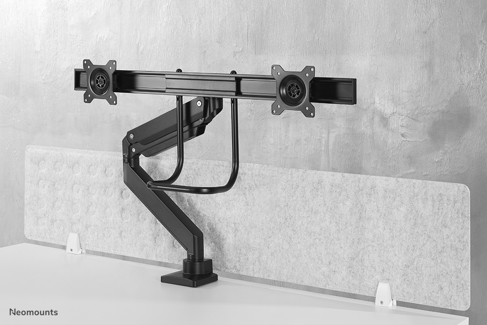 Neomounts NM-D775DXBLACK Monitor arm 10-32" - gas spring - Topfix - 180°-stop